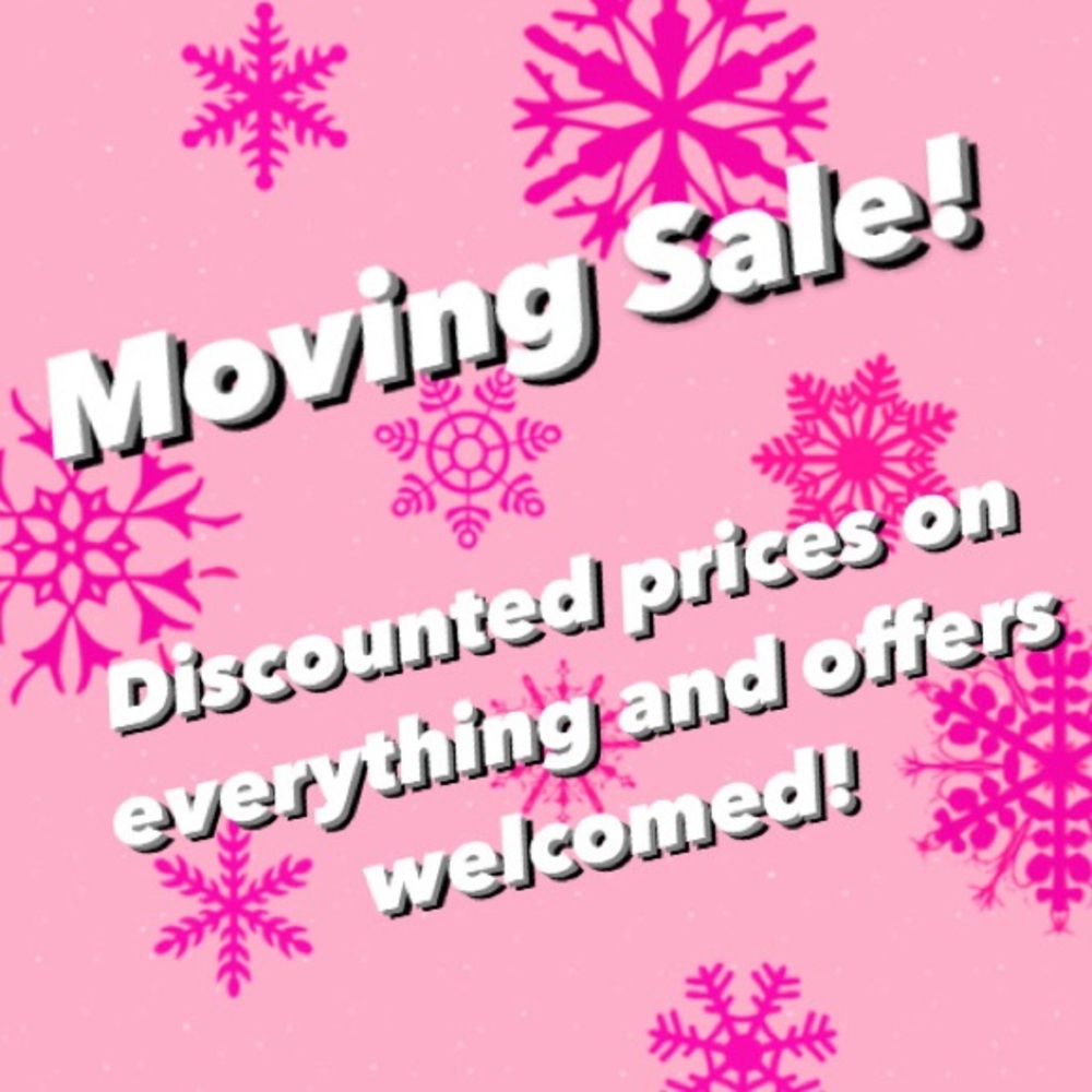 MOVING SALE!! Discounted prices on everything and offers welcomed!! Christmas!